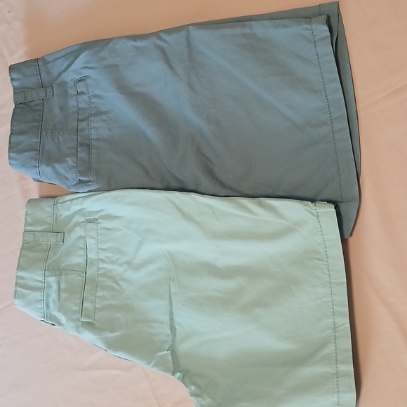Cat & Jack Flat-Front Shorts in Blue and Green (2)pairs - Picture 3 of 3